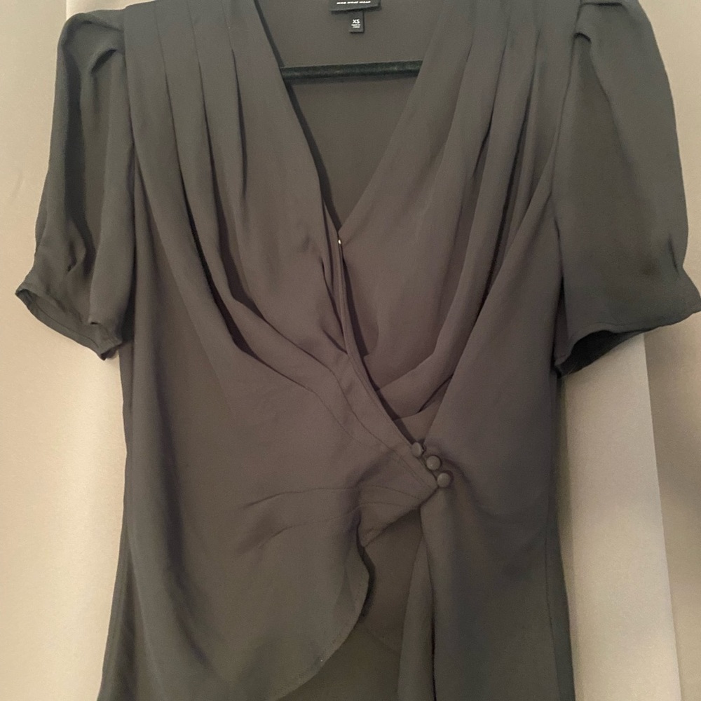 Black Chiffon Blouse